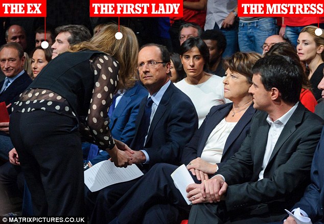 Hollande Pelototi `Ibu Negara` Disaksikan Gundik dan Ibu dari Empat Anaknya 